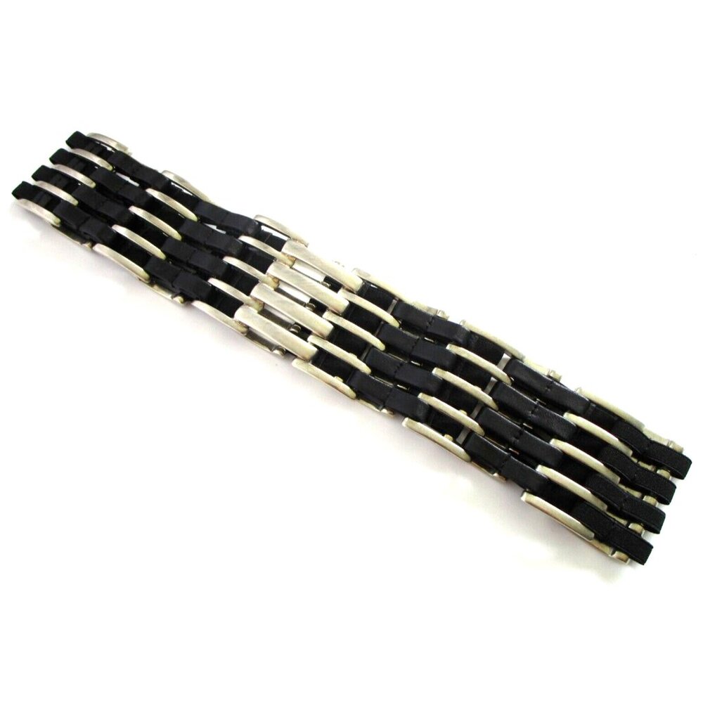 Black and Cream Women's Belt